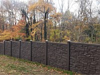 <b>Dark Brown Simtek Allegheny Ecostone composite fencing 2</b>